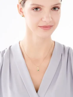 Złote kolczyki z cyrkoniami