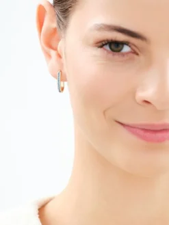 Złote kolczyki z cyrkoniami