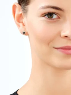 Złote kolczyki z cyrkoniami