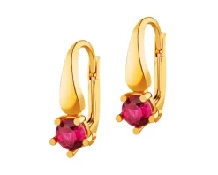 Złote kolczyki z cyrkoniami