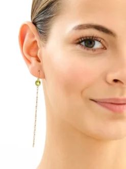 Złote kolczyki z cyrkoniami