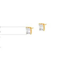 Złote kolczyki z cyrkoniami