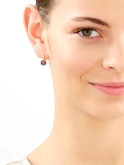 Złote kolczyki z cyrkoniami