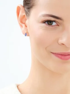 Złote kolczyki z cyrkoniami