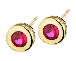 Złote kolczyki z cyrkoniami