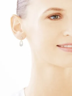 Złote kolczyki z cyrkoniami