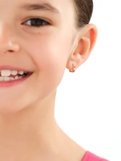 Złote kolczyki z cyrkoniami