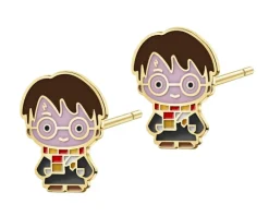 Złote kolczyki z emalią - Harry Potter, Warner Bros. Discovery