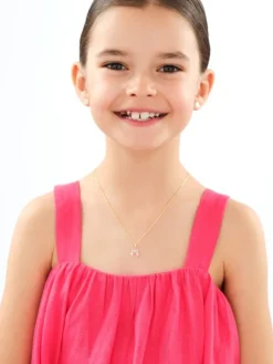 Złote kolczyki z emalią - sowy