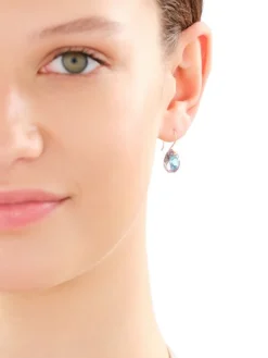 Złote kolczyki z kryształami syntetycznymi