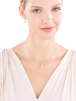 Złote kolczyki z kwarcami