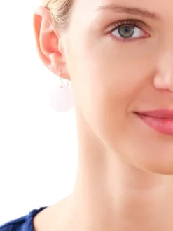 Złote kolczyki z kwarcami