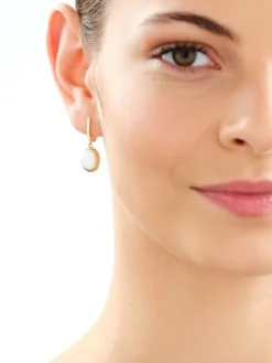 Złote kolczyki z opalitami