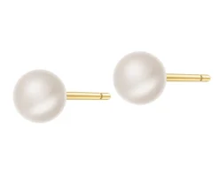 Złote kolczyki z perłami
