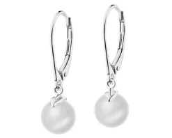 Złote kolczyki z perłami