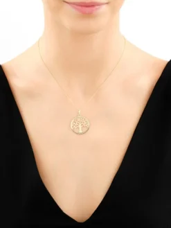 Złoty naszyjnik - drzewko