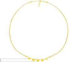 Złoty naszyjnik - gwiazdy