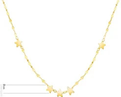 Złoty naszyjnik - gwiazdy