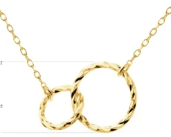 Złoty naszyjnik - koła