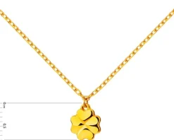 Złoty naszyjnik - koniczyna