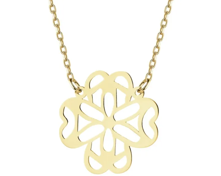 Złoty naszyjnik - koniczyna