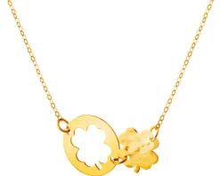 Złoty naszyjnik - koniczyny