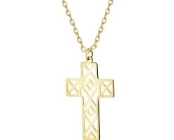 Złoty naszyjnik - krzyż