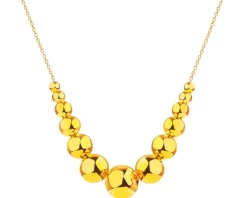 Złoty naszyjnik - kulki