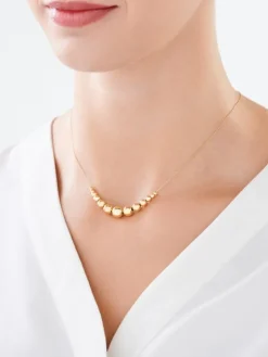 Złoty naszyjnik - kulki