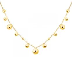 Złoty naszyjnik - kulki