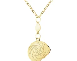 Złoty naszyjnik - kwiat