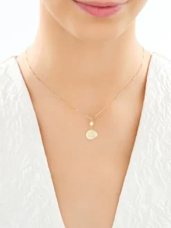 Złoty naszyjnik - kwiat