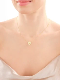 Złoty naszyjnik - kwiat