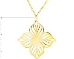 Złoty naszyjnik - kwiat