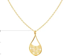 Złoty naszyjnik - kwiaty