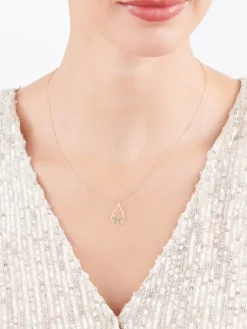 Złoty naszyjnik - kwiaty