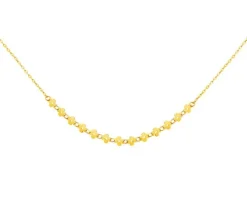 Złoty naszyjnik - kwiaty