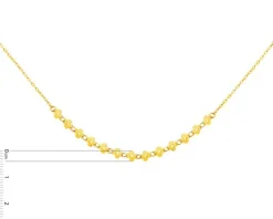 Złoty naszyjnik - kwiaty