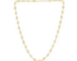 Złoty naszyjnik - kwiaty