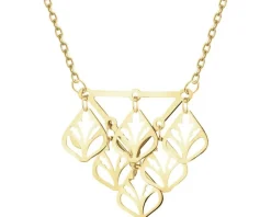 Złoty naszyjnik - liście