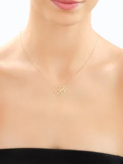 Złoty naszyjnik - liście