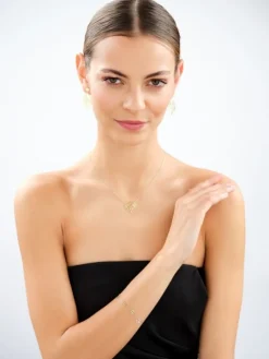 Złoty naszyjnik - liście