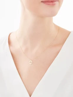 Złoty naszyjnik - litera A