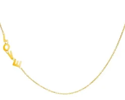 Złoty naszyjnik - love