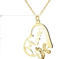 Złoty naszyjnik - mama