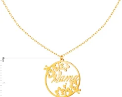 Złoty naszyjnik - mama