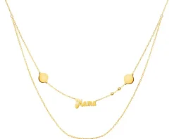 Złoty naszyjnik - mama