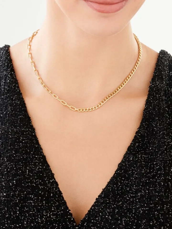 Złoty naszyjnik - pancerka, ankier