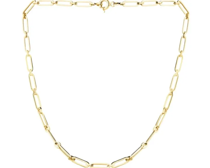 Złoty naszyjnik - paper clip