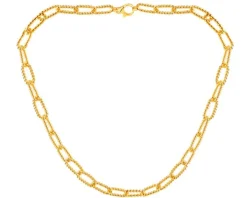 Złoty naszyjnik - paper clip